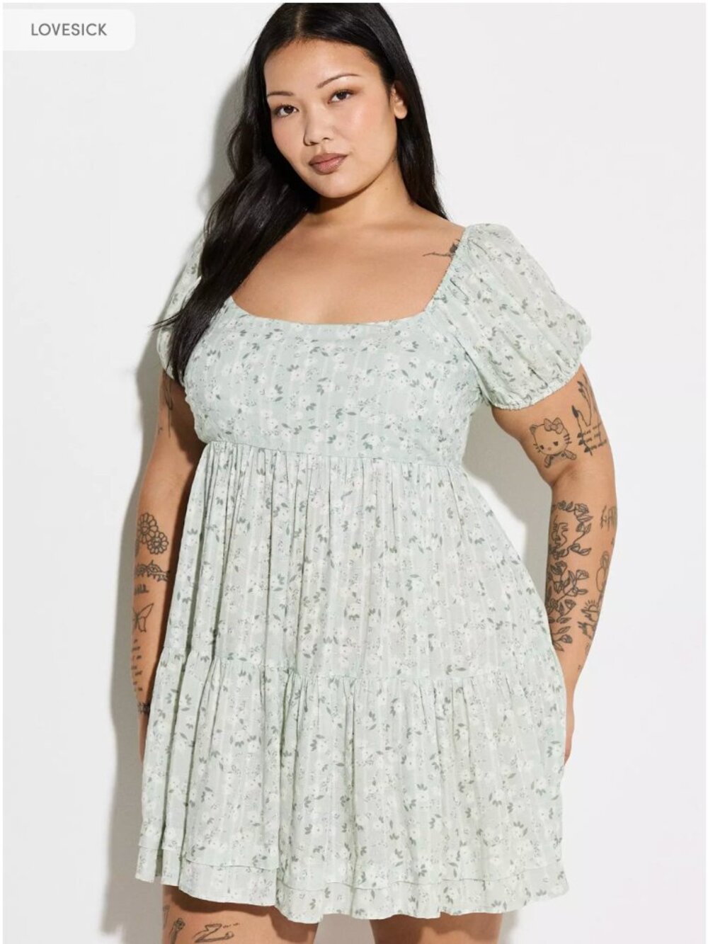 LoveSick Tiered Mini Dress Size 1